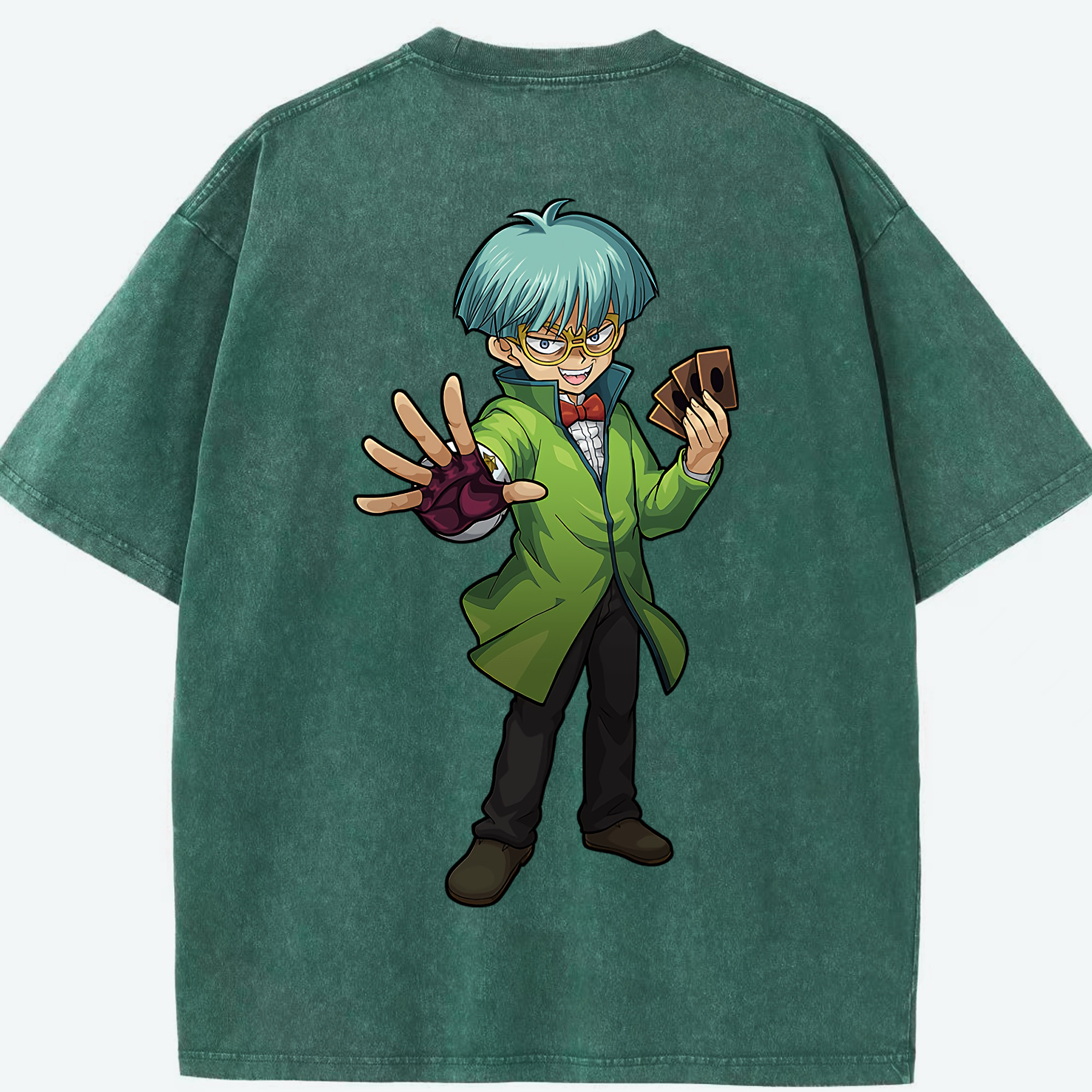 （画像用） 遊☆戯☆王 Yu-Gi-Oh! 綿100% ヴィンテージ風 半袖Tシャツ（背面プリント）